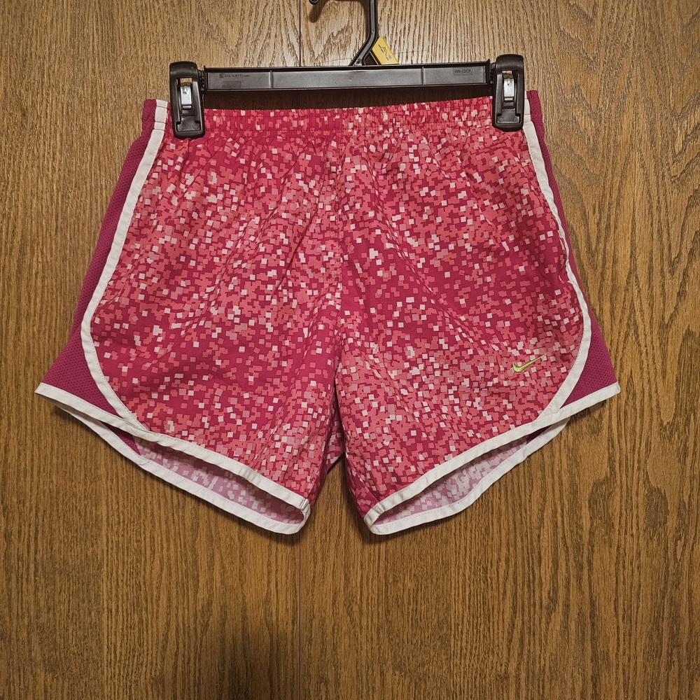 Girls Nike Dri-fir Mosaic Pink Athletic Shorts